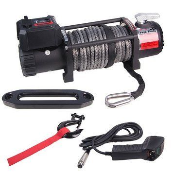 Лебідка EW- 9500 12 В/4,305т MUSCLELIFT з синтетичним тросом 9,1мм х 30м OL_48387 фото