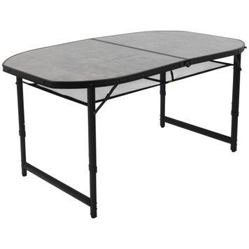 Стіл Bo-Camp Northgate Oval 150x80 cm Black/Grey (1404188) DS_DAS302569 фото