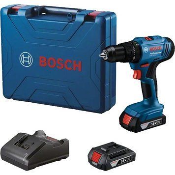 Bosch Шуруповерт-дриль ударна акумуляторна GSB 183-LI 18В 2х2А&middot;год 21-56Нм 374-1815об&middot;мін кейс 1.2кг RC_0.601.9K9.100 фото