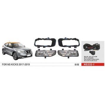 Фары доп.модель Nissan Kicks 2017-19/NS-332-1/H8-12V35W/эл.проводка (NS-332-1) OL_52274 фото
