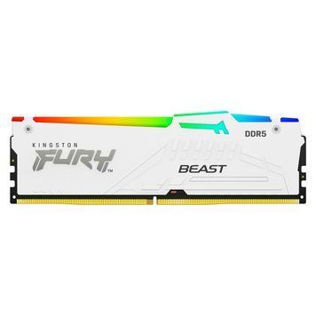 Память ПК Kingston DDR5 32GB 6000 FURY Beast RGB XMP Белый RC_KF560C40BWA-32 фото