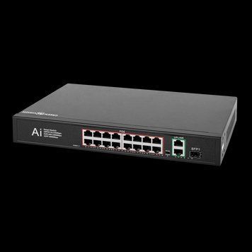 Комутатор мережевий POE GV-010-D-16+2 PG+1 SFP LP_11693 фото