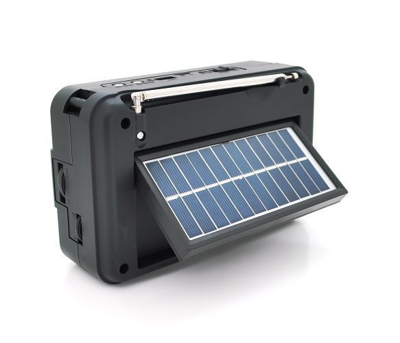Радіо з ліхтариком YG-101US-BT+Solar, 1 режим, вбудований акумулятор, Blister U_29344 фото