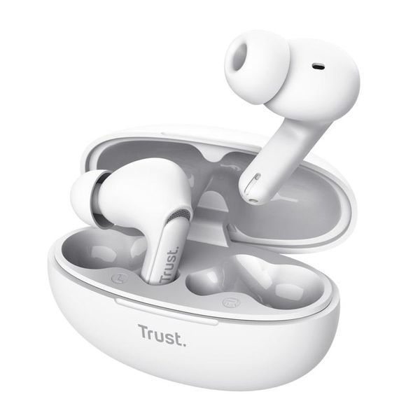 Навушники TWS Yavi Earbuds BT 5.3, ENC, SBC, Mic, Білий Trust RC_25172_TRUST фото