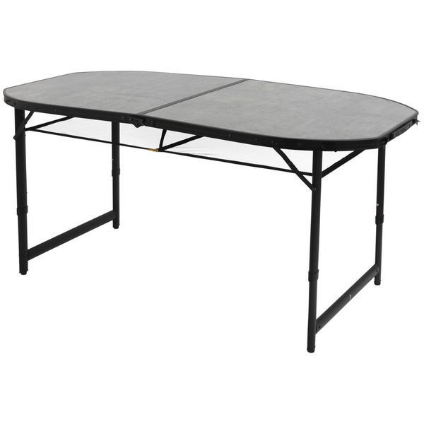 Стіл Bo-Camp Northgate Oval 150x80 cm Black/Grey (1404188) DS_DAS302569 фото
