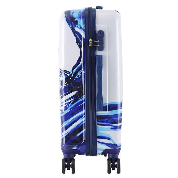 Валіза Semi Line 24" (M) White/Blue Print (T5653-2) DS_DAS302330 фото