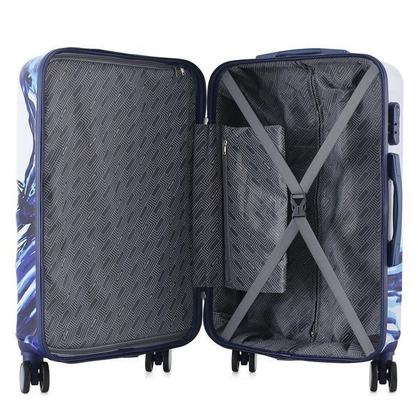 Валіза Semi Line 24" (M) White/Blue Print (T5653-2) DS_DAS302330 фото