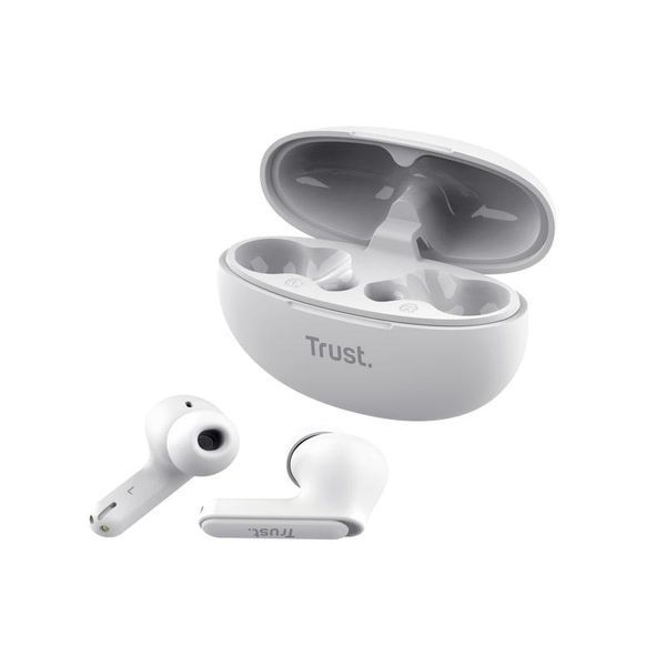 Навушники TWS Yavi Earbuds BT 5.3, ENC, SBC, Mic, Білий Trust RC_25172_TRUST фото