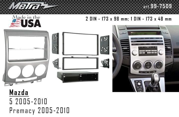 Переходная рамка Mazda 5 Metra 99-7509 AV_99-7509 фото