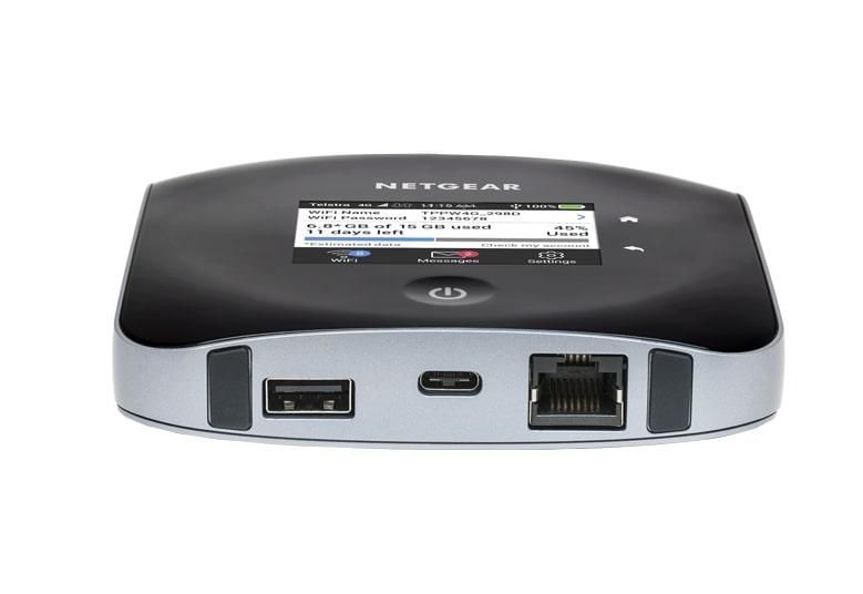 Мобильный Маршрутизатор NETGEAR MR2100 Nighthawk M2 4G/LTE, 1xGE LAN/WAN, 1xUSB, 1xUSB TypeC, 2Гбит/с, 2xTS-9 RC_MR2100-100EUS фото