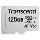 Карта памяти Transcend microSD 128GB C10 UHS-I R100/W40MB/s + SD RC_TS128GUSD300S-A фото 1