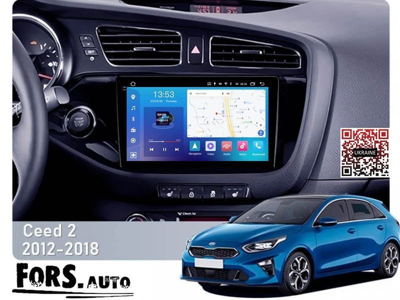 Штатна автомагнітола FORS.auto FS 2 PRO для Kia Ceed 2 JD (2+32Gb, 9") 2012-2018 FA_FS-2081 фото