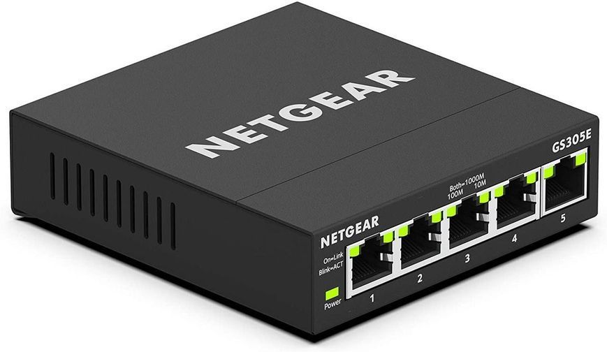 Комутатор GS305E 5xGE, WebSmart NETGEAR RC_GS305E-100PES фото