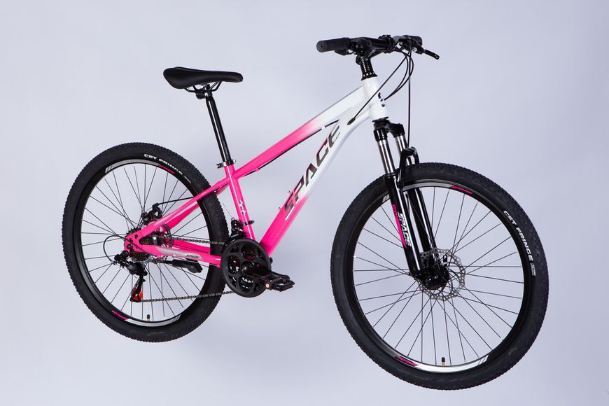 Велосипед ST 26" SPACE MARS DD FR рама-13" розово-белый 2025 VT_OPS-SP-26-036 фото