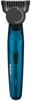 Тример Babyliss, для бороди та вусів, мережа+акум., вібраційний мотор, насадок-1, чохол, сталь, синій RC_T890E фото