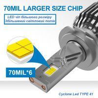 Світлодіодна лампа головного світла Cyclone LED H3 5700K type 41 CY_НФ-00001541 фото