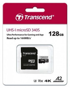 Карта памяти Transcend microSDXC 340S [TS128GUSD340S] RC_TS128GUSD340S фото