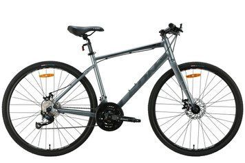 Велосипед алюміній 28" Leon HD 80 DD рама-19" сірий з чорним (матовий) 2024 VT_OPS-LN-28-043 фото
