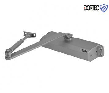 Доводчик Dortec DT-514H з фіксацією у відкритому положенні, зусилля - 45-85 кг, розмір - 248x45x72, колір - срібло U_01830 фото