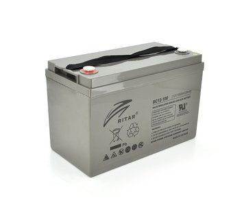 Акумуляторна батарея AGM RITAR DC12100 12V 100Ah (328х172х215(220) U_07391 фото