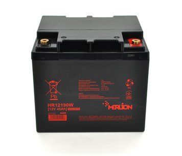 Аккумуляторная батарея MERLION HR12190W 12V 45Ah (196х165х173) U_5112 фото