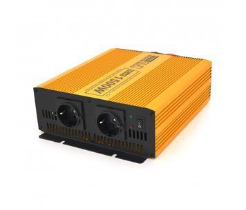 Інвертор напруги Mexxsun MXSPSW-1500, 24V/220V, 1500W з правільною синусоїдою, 2 Shuko, клемні дроти, Q4 U_29181 фото