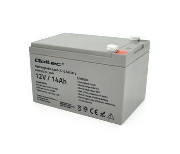 Аккумуляторная батарея AGM Qoltec QLT1214B, Black Case, 12V 14.0Ah ( 151 x 98 x 95 (101) ) Q4 U_29564 фото