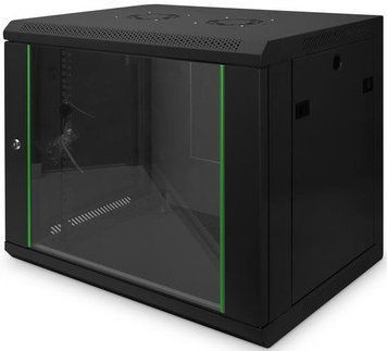 Шафа DIGITUS 19", 9U, 600x450 мм, Wall Mounting Dynamic Basic, чорна RC_DN-1909-U-EC-SW фото