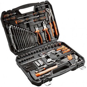 Набор инструмента Neo Tools, 143 ед., универсальный, кейс RC_08-945 фото