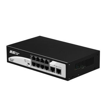 Коммутатор 2E PowerLink SP802F 10xFE (8xPoE, 2xUplink), 96Вт, Неуправляемый RC_2E-SP802F-2 фото