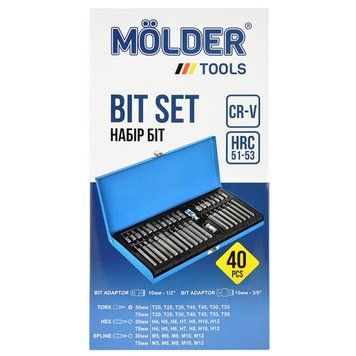 Професійний набір зірок та шестигранників Molder CR-V 40шт. LI_MT68040 фото