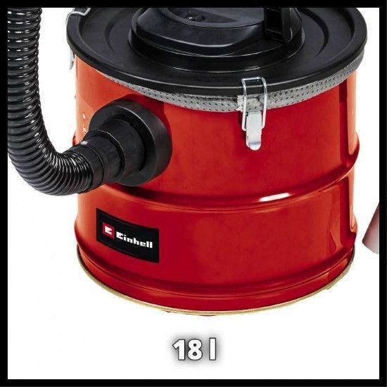 Пилосос Einhell для золи TC-AV 1718 DW, 1200 Вт, 18л, 170 мбар, 3.25 кг RC_2351661 фото