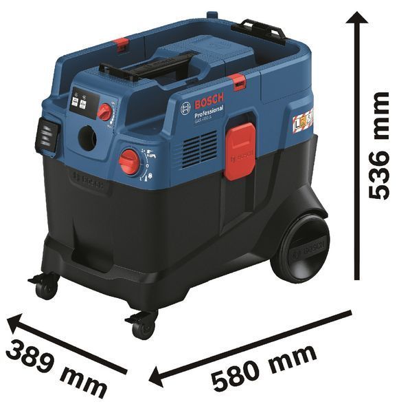 Bosch Пылесос профессиональный GAS 400 A, 1200Вт, 240мБар, контейнер 40л, 14кг RC_0.601.9M0.020 фото