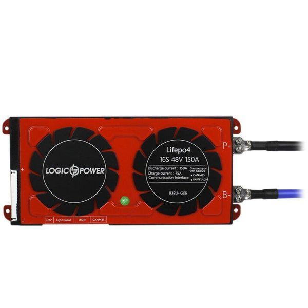 Smart BMS плата LP LiFePO4 48V 16S Dis 150A Ch 75A UART+RS485+CAN LP_16354 фото