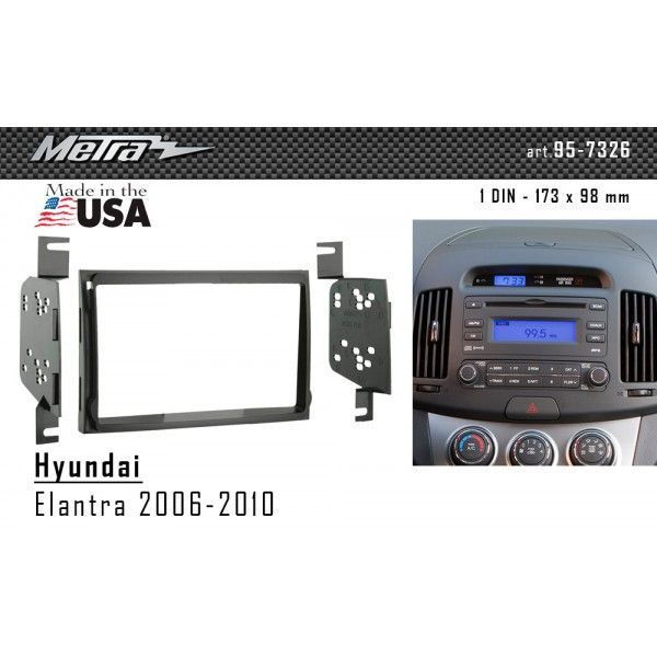 Перехідна рамка Metra 95-7326 для Hyundai Elantra 2006-2010 AV_95-7326 фото