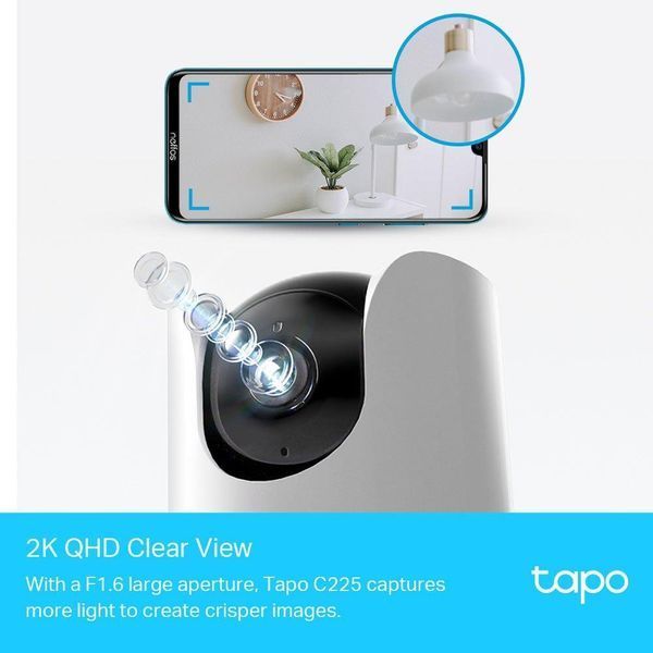 IP-камера TP-LINK Tapo C225 3MP N300 microSD motion detection 360&deg; mic RC_TAPO-C225 фото