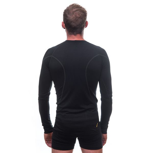 Термофутболка чоловіча Sensor Merino Active LS black 11109033, SM11MA-black-XXXL TM_SM11MA-black-L фото