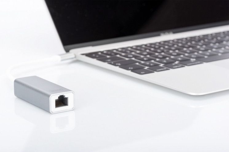 Адаптер Digitus USB-C - 10/100/1000 Mbps Ethernet RC_DN-3024 фото