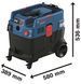 Bosch Пылесос профессиональный GAS 400 A, 1200Вт, 240мБар, контейнер 40л, 14кг RC_0.601.9M0.020 фото 9