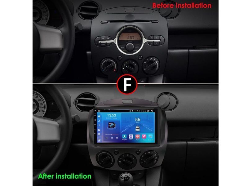 Штатна автомагнітола FORS.auto М300 для Mazda 2 (3+32Gb, 9") 2007-2014 FA_1290-М300 фото