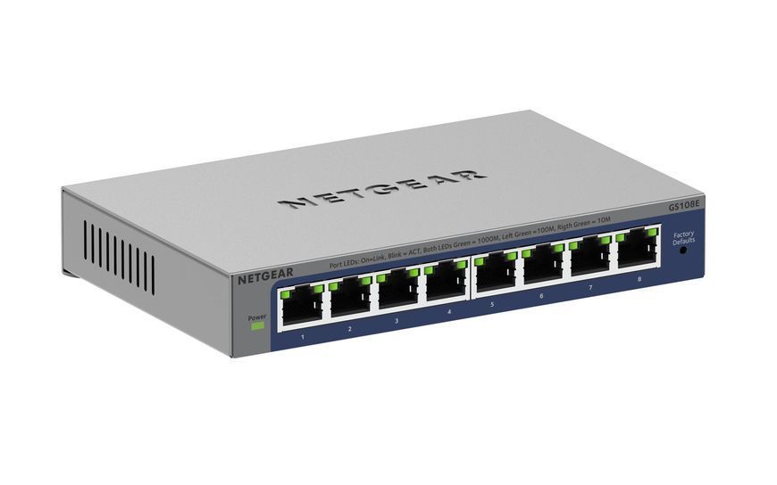 Коммутатор GS108E 8xGE, WebSmart NETGEAR RC_GS108E-400EUS фото