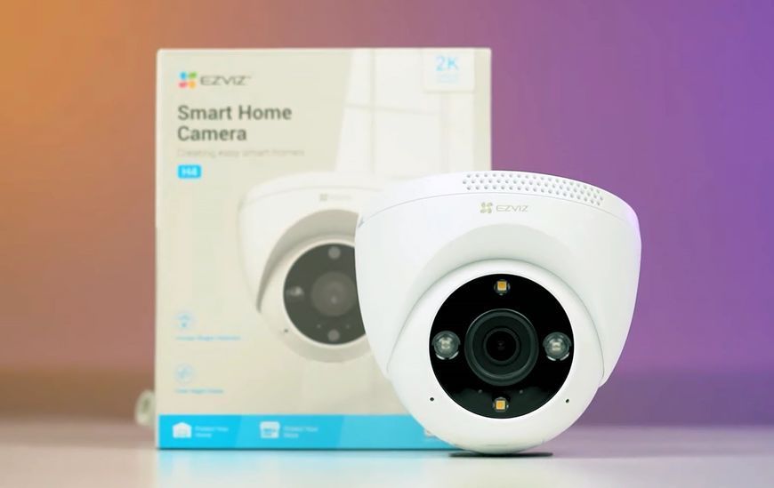 Видеокамера Ezviz H4, 2 Мп, Wi-Fi, с двусторонней аудиосвязью и SD-картой U_34986 фото