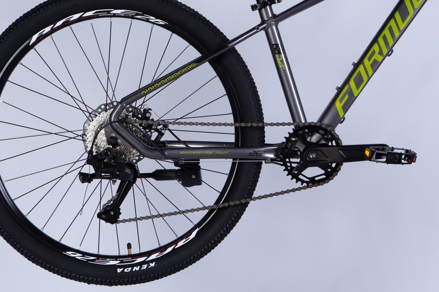 Велосипед AL 26" Formula ZEPHYR 3.0 DD CS рама-14" серо-зеленый 2025 VT_OPS-FR-26-784 фото