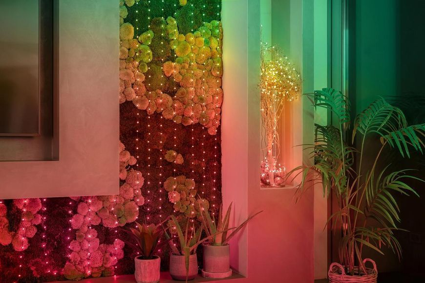 Гірлянда Smart LED Twinkly Candies Pearl RGB 100 IP20 6м USB-C прозорий кабель Twinkly RC_TWKP100RGB-T фото