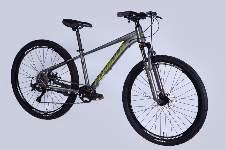 Велосипед AL 26" Formula ZEPHYR 3.0 DD CS рама-14" серо-зеленый 2025 VT_OPS-FR-26-784 фото