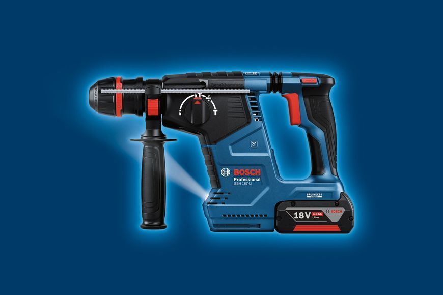 Перфоратор акумуляторний Bosch GBH 187-LI ONE Chuck SDS-Plus 18В RC_0.611.923.121 фото