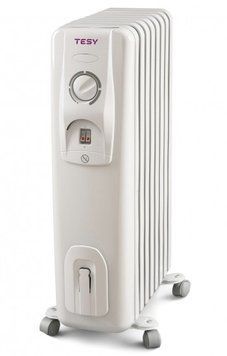 Обогреватель масляный TESY CC 2510 E05 R, 28м2, 2500Вт, мех. упр-ние, 10 секций, белый RC_301762 фото