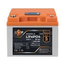 Акумулятор LogicPower LiFePO4 12,8V - 50 Ah (640Wh) (BMS 40A/40А) пластик LCD Smart BT LP_24421 фото