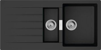 Кухонная мойка Hansgrohe S52, S520-F530, черный графит. RC_43357170 фото