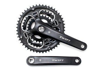 Шатун алюм. L175мм 28-38-48Т із Pl захистом PROWHEEL SWIFT-201P під квадрат VT_CHWs-179-1 фото